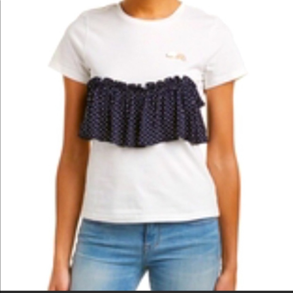 NWT - Romeo + Juliet Couture White Shirt with Pins size small